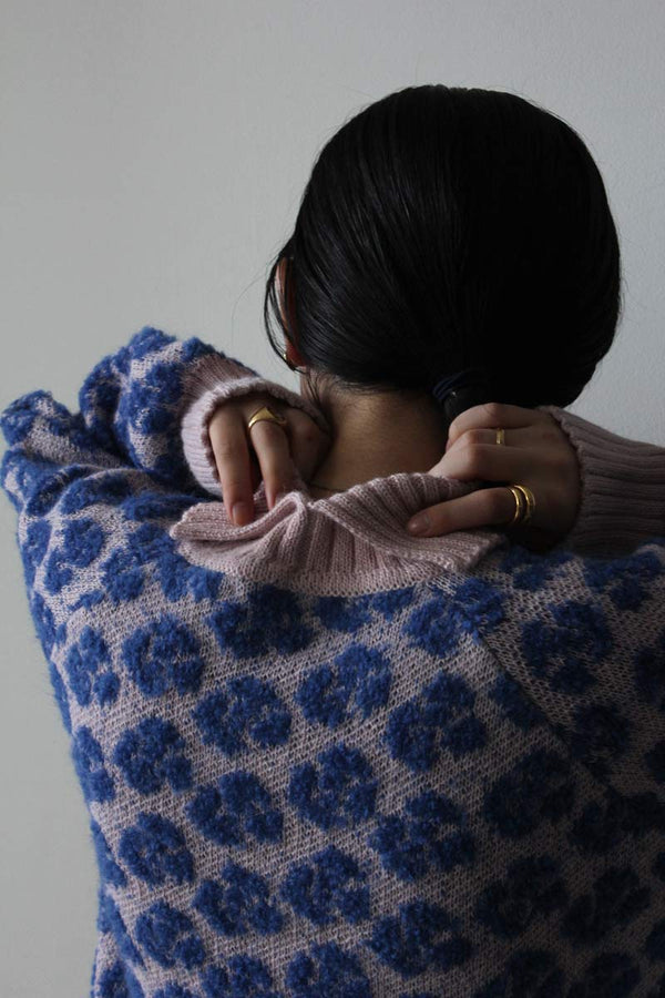 GOLGOLI TURTLENECK / DUSTY PINK - BLUE [70%OFF]