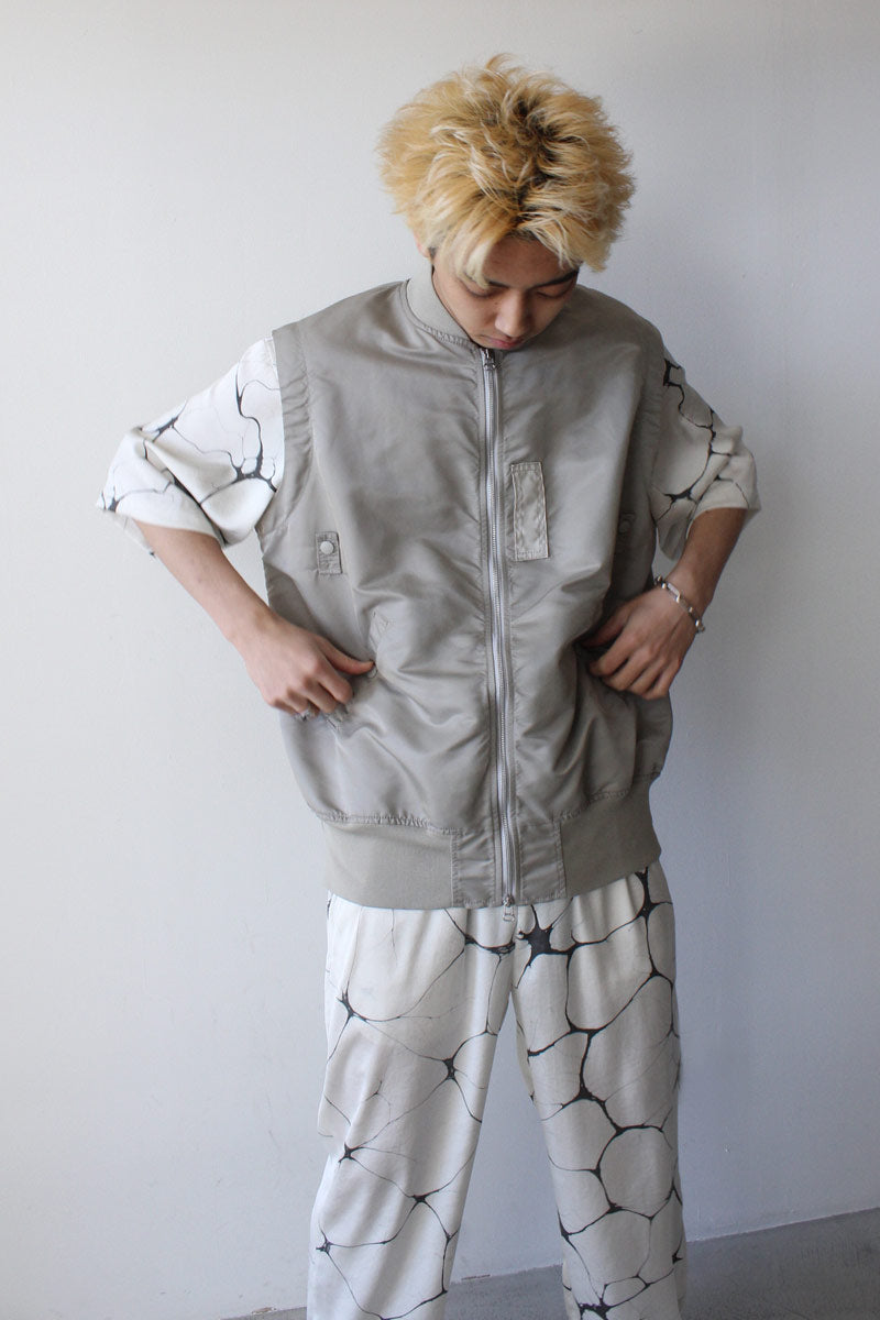 DETACHABLE SLEEVE MA-1 / LIGHT GRAY [50%OFF]