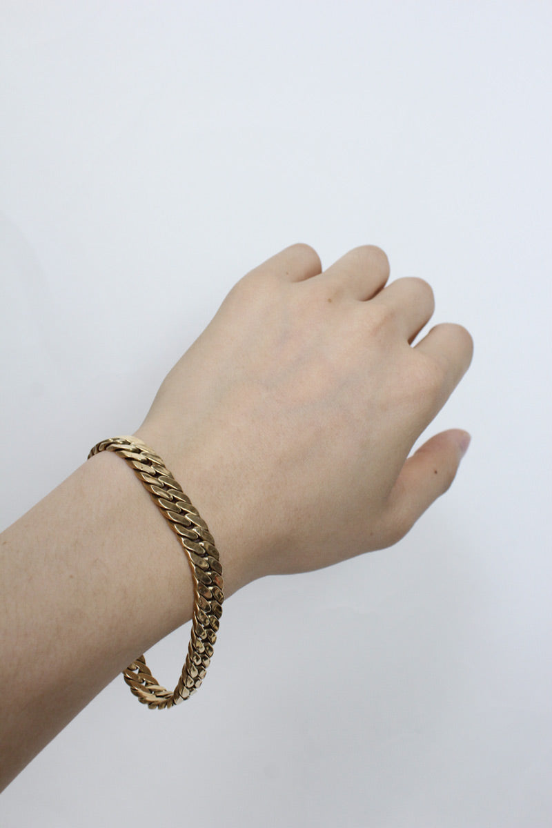 MADE IN ITALY 14K GOLD BRACELET 19.04G / GOLD