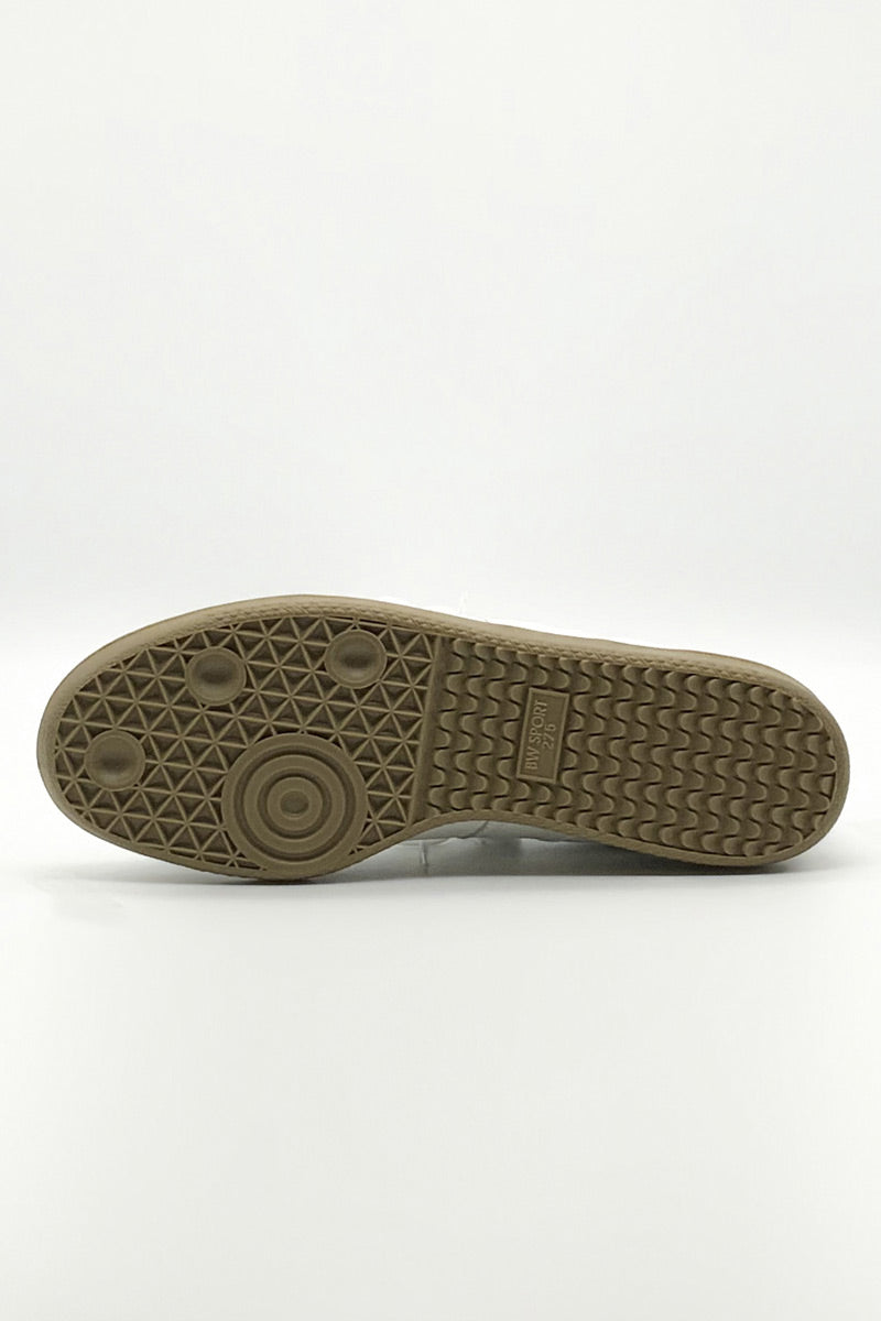 ALL LEATHER GERMAN TRAINER / WHITE