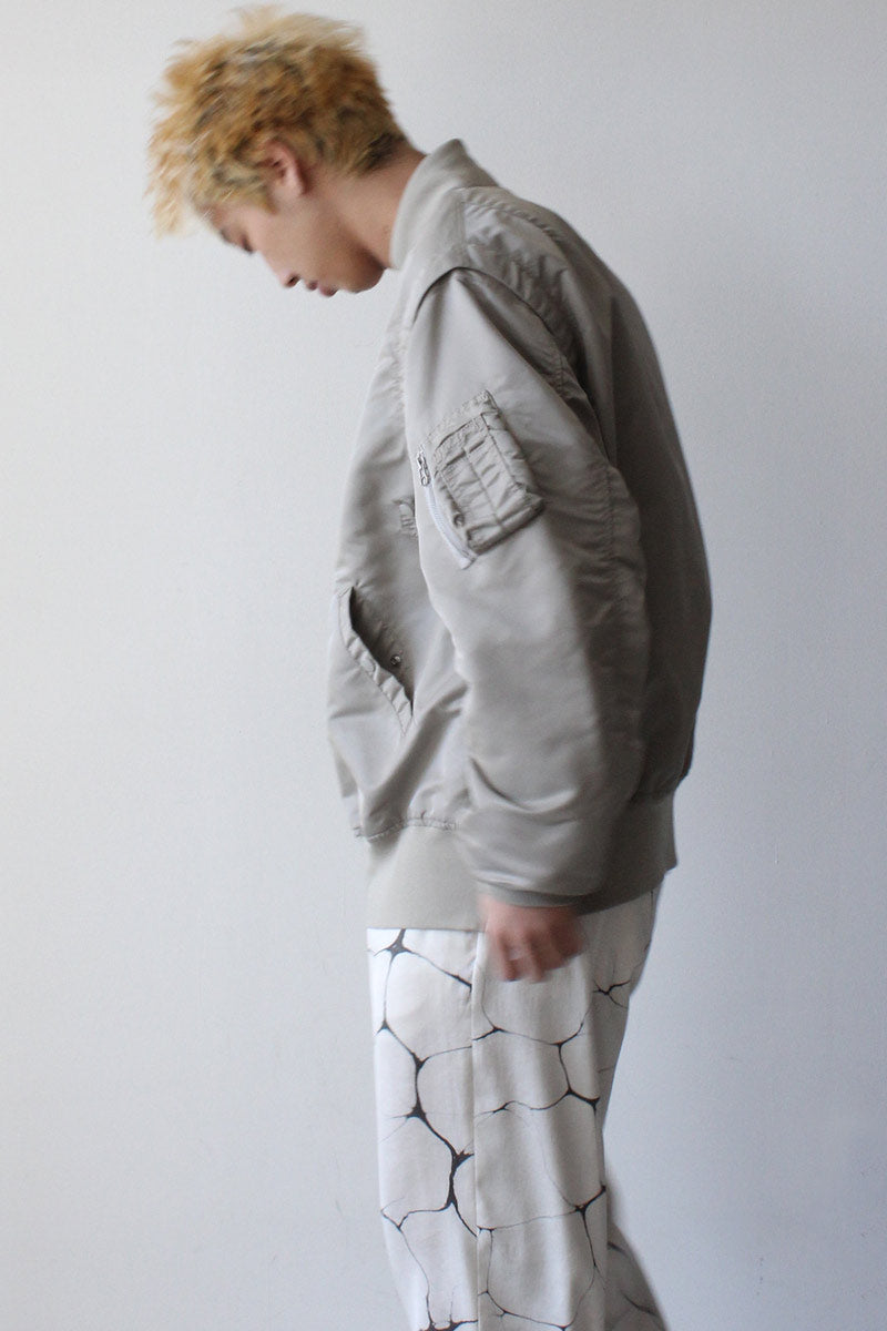 DETACHABLE SLEEVE MA-1 / LIGHT GRAY [50%OFF]