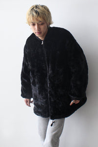 08SIRCUS | MA-1×ECO FUR REVER / BLACK リバーシブルMA-1ジャケット