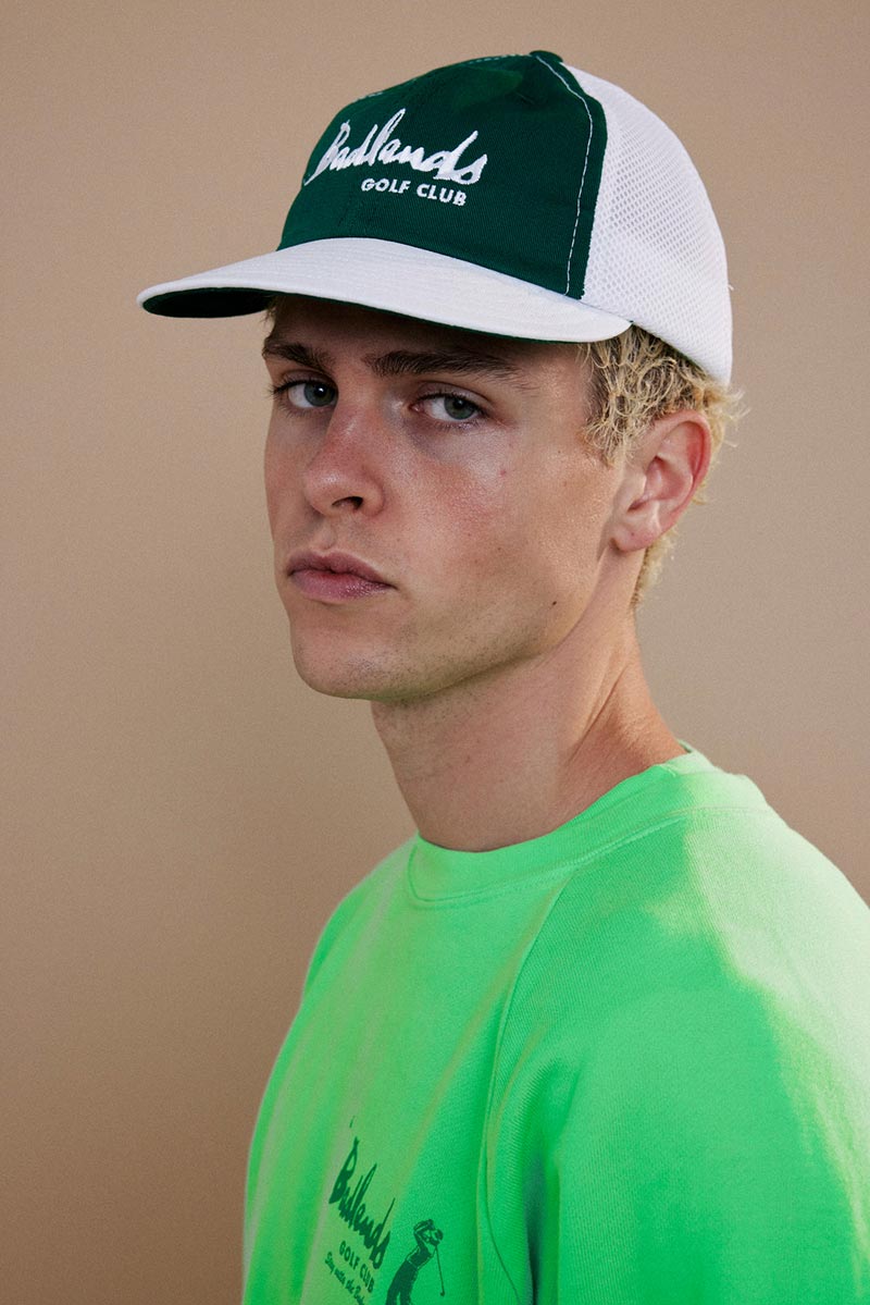 BADLANDS CAP - SOFT VISOR / TRUCKER WHITE/GREEN [50%OFF]