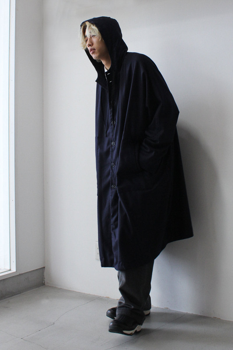 【新品未使用】CASEY CASEY / BIG PONCHO COAT 70%OFF】【CASEY CASEY ケイシーケイシー】PONCHO NAVY - THIRTY