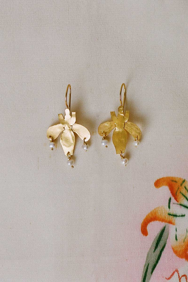 VUELO EARRINGS / GOLD PLATED SILVER [40%OFF]