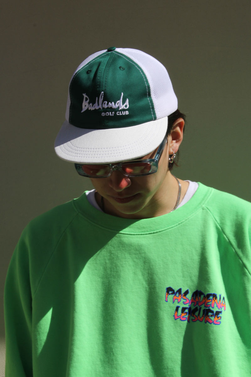 BADLANDS CAP - SOFT VISOR / TRUCKER WHITE/GREEN [50%OFF]