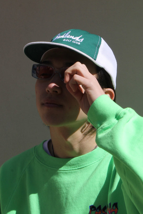 BADLANDS CAP - SOFT VISOR / TRUCKER WHITE/GREEN [50%OFF]