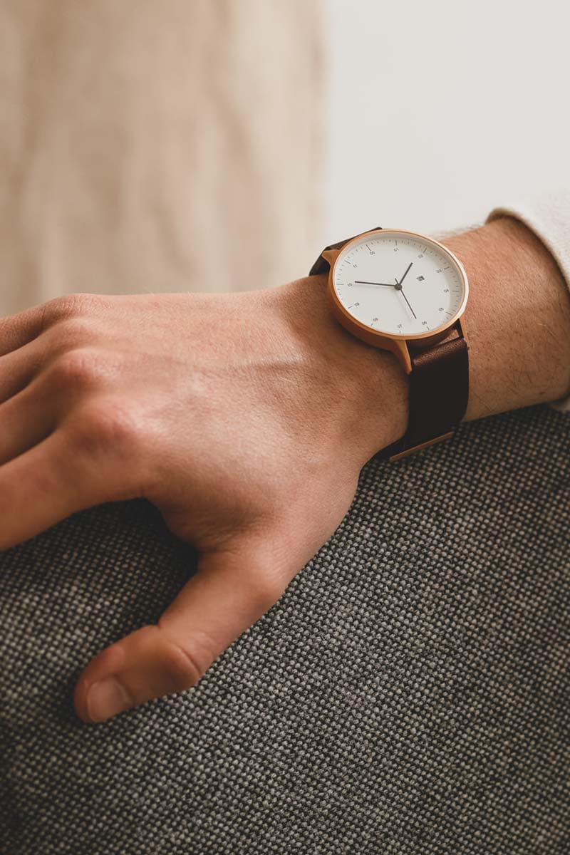 INSTRMNT | EVERYDAY WATCH / ROSE GOLD/BROWN クオーツ式腕時計 – STOCK