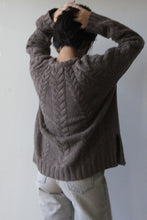 Load image into Gallery viewer, CABLE SWEATER / DK BEIGE MEL WOOL [30%OFF]