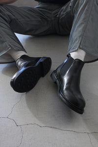 HARROGATE | CAMDEN CHELSEA BOOTS / BLACK ショートチェルシーブーツ