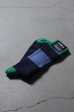 Load image into Gallery viewer, COTTON RIB SPORTS SOCKS / NAVY/BLUE/GREEN [30%OFF]
