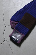 Load image into Gallery viewer, COTTON RIB SPORTS SOCKS / BLUE/BROWN/PURPLE [30%OFF]