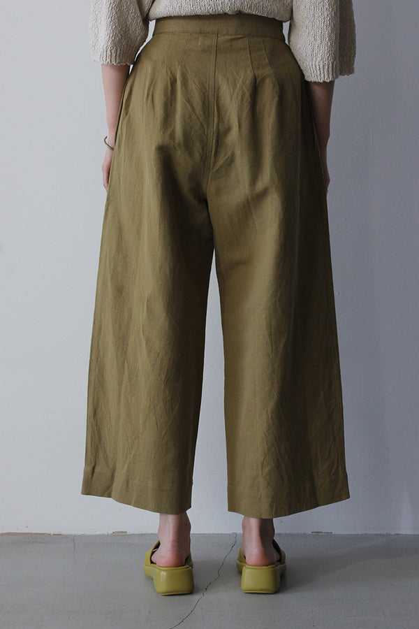 PLEATED TROUSER / LICHEN [80%OFF]
