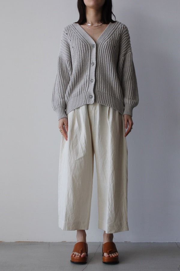 PLEATED TROUSER / CREAM [80%OFF]