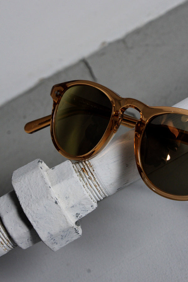 #002 ROUND SUNGLASSES / PEACH