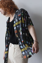 Load image into Gallery viewer, SHIRT NOTCH SS OBSOLETE / BLACK AND MULTI [30%OFF]