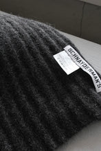 Load image into Gallery viewer, SCARF RIB MOHAIR / BLACK MELANGE [20%OFF]