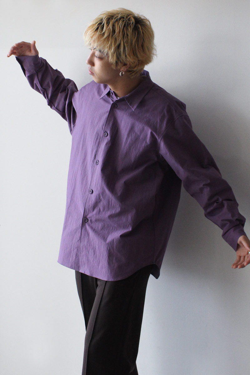 MAN-TLE | R14 SHIRT-8 / BLUEBELL WEATHER コットンシャンブレー