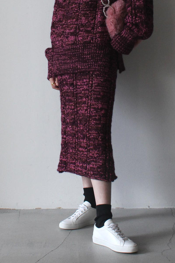 SOLA SKIRT / BURGUNDY