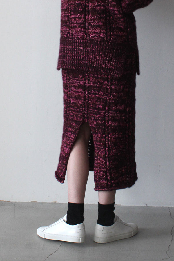 SOLA SKIRT / BURGUNDY