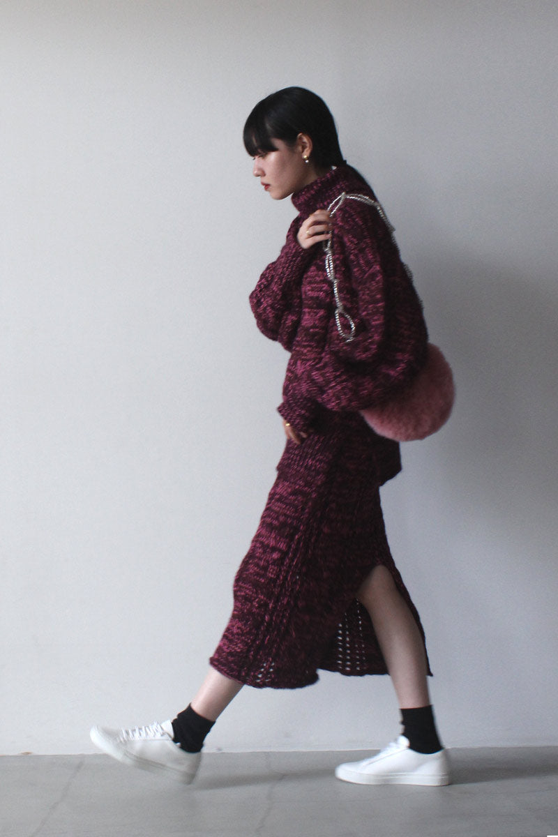 SOLA SKIRT / BURGUNDY