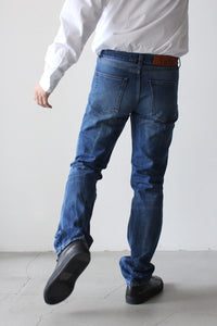 STRAIGHT CUT JEANS / BLUE CREASE [20%OFF]