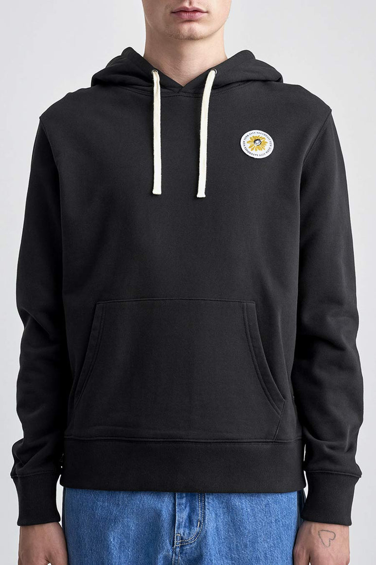 DITCH DAISY PATCH HOODIE / BLACK [60%OFF]