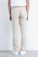 Load image into Gallery viewer, HERRINGBONE LINEN TROUSERS / NATURAL [80%OFF]