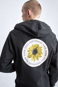 DITCH DAISY PATCH HOODIE / BLACK [50%OFF]