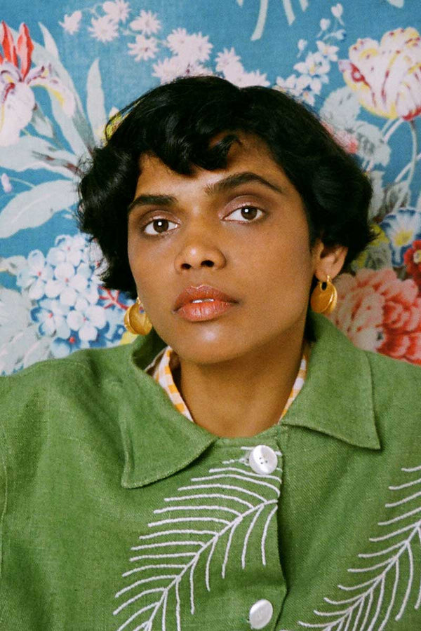 DAT EARRINGS / GOLD PLATED SILVER