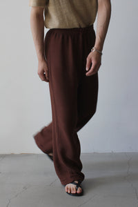 OUR LEGACY | REDUCED TROUSER / RUST RED PANAMA COTTON リラックス