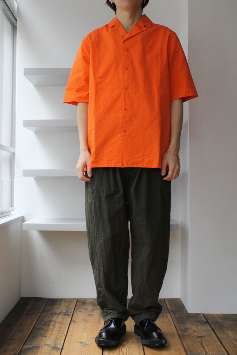 BOWLING SHIRT - PAPER COTTON / ORANGE [50%OFF]