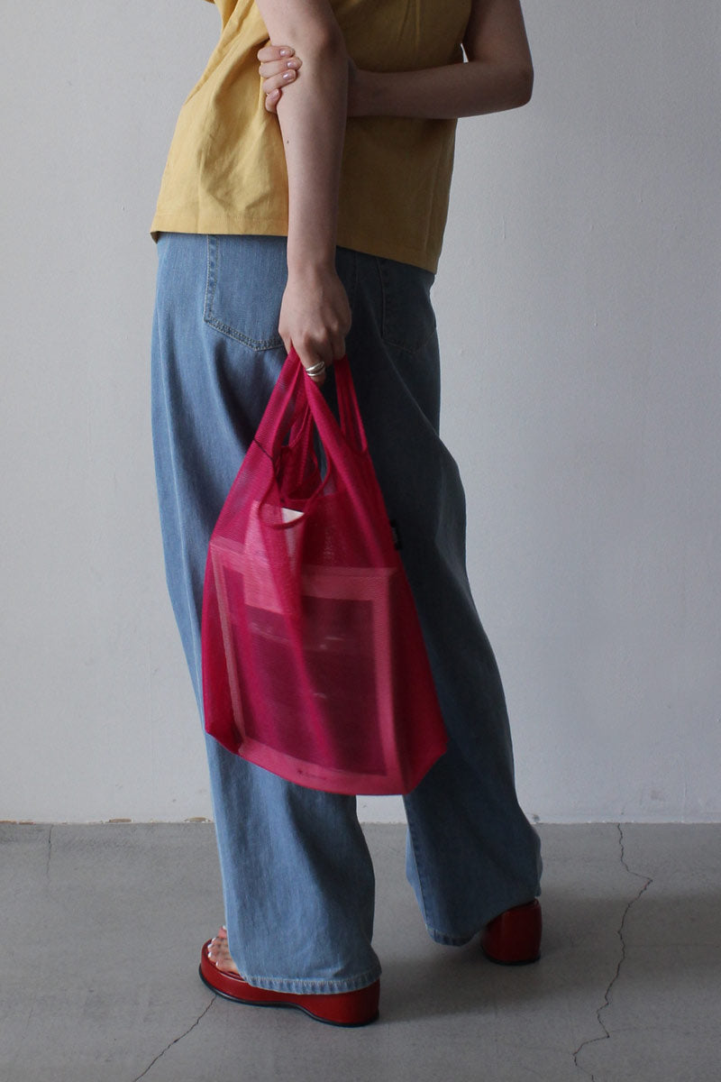 THE HOMBRE SMALL TOTE IN BIO-KNIT / BEETROOT