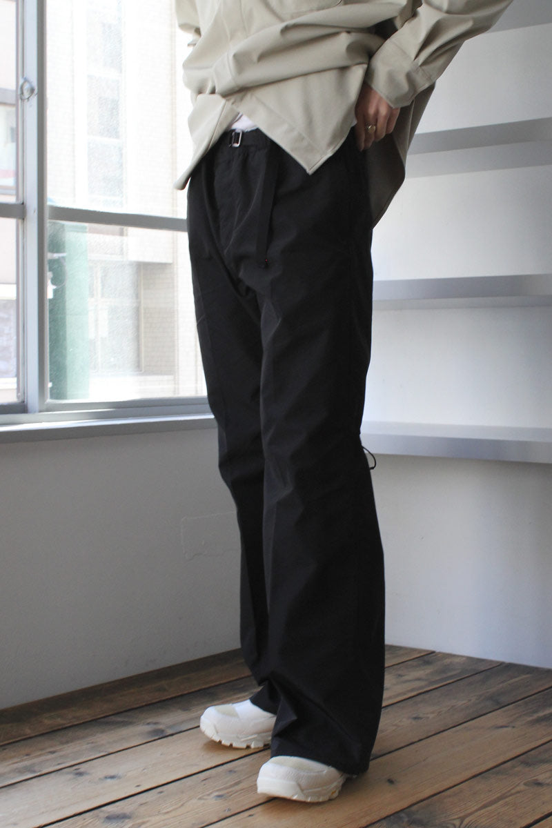 WANDER TROUSER (BLACK GRACE NYLON) - ワークパンツ