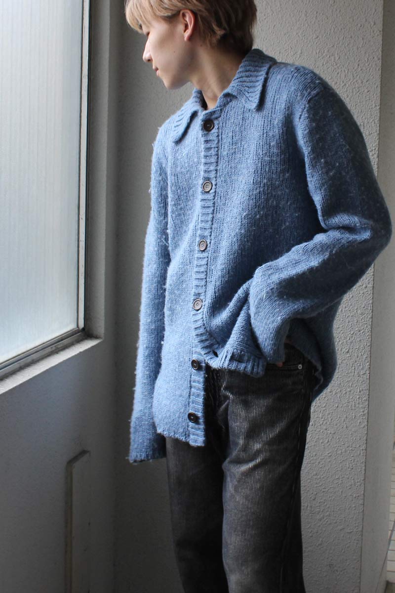 OUR LEGACY CARDIGAN FUNKY BLUE ACRYLIC - トップス