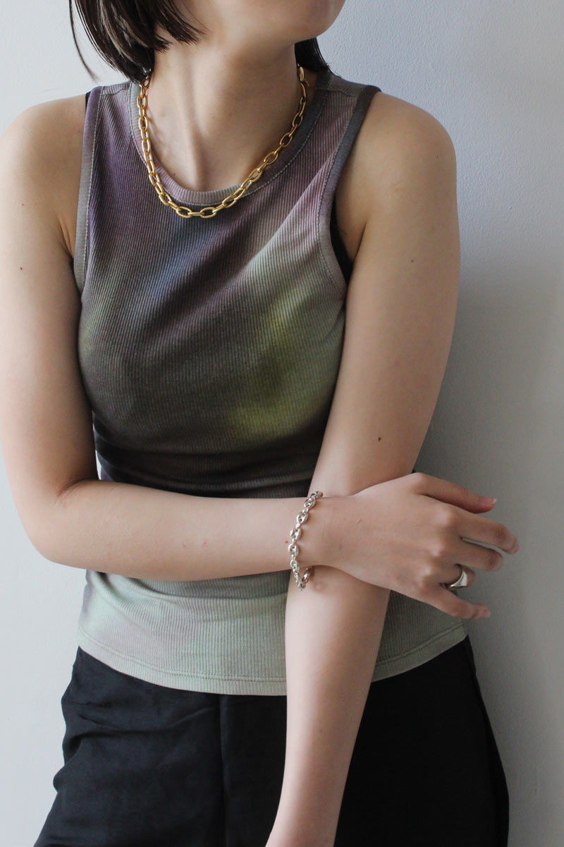 FLOE RIB TANK TOP / MEDIUM BLUE