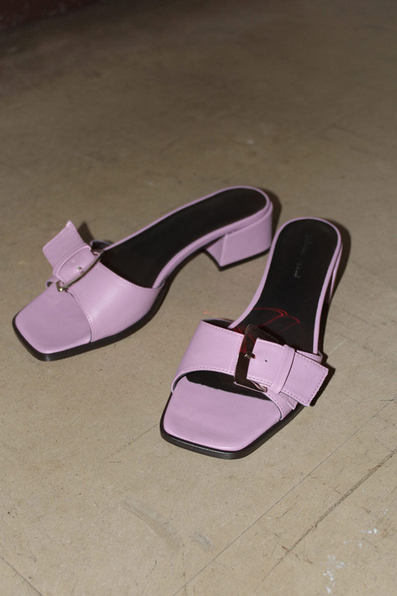 PALOMA WOOL | MARGARITA LEATHER SANDALS / MEDIUM PINK ワイド