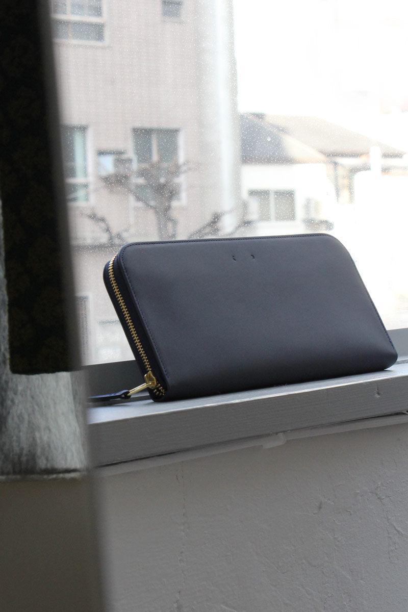 CM21 LEATHER LONG WALLET / BLUE