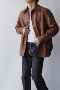 MILLE OVERSHIRT  / PEBBLE BROWN [40%OFF]