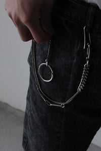 KEYCHAIN ​​TRACE LINKS / STERLING SILVER 