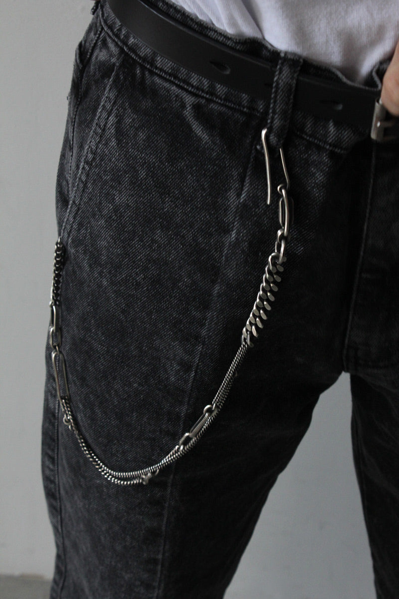 KEYCHAIN ​​TRACE LINKS / STERLING SILVER 