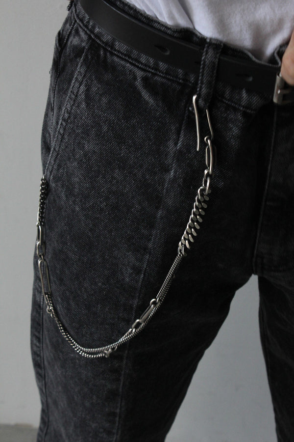 KEYCHAIN ​​TRACE LINKS / STERLING SILVER 